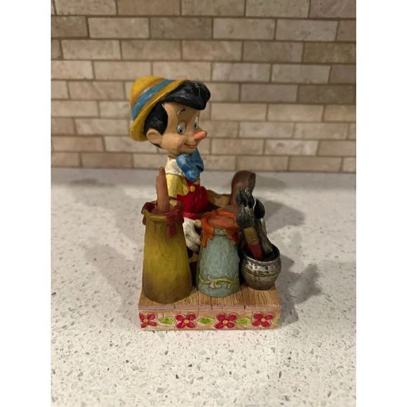 Jim Shore Disney‎ Showcase #4005220 Carved From The Heart Pinocchio Figurine - Picture 2 of 5
